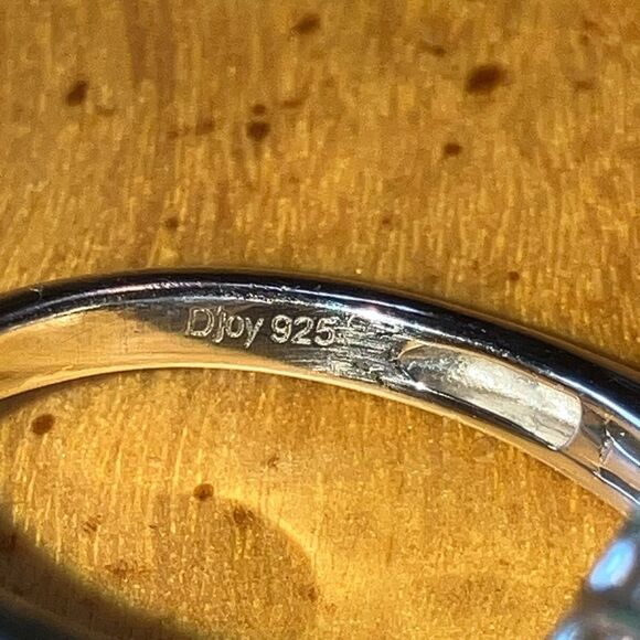 Natural Green Apatite Sterling Silver Cocktail Ring Size 6 - Picture 6 of 9